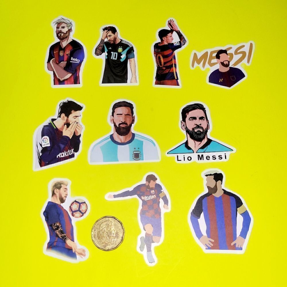 3/$20 brand new 10x waterproof Messi sticker